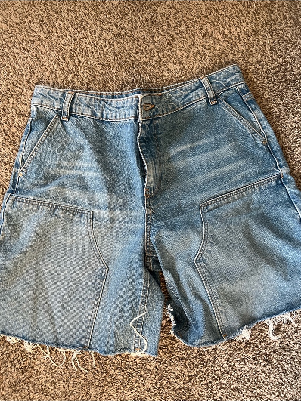 Demin Cargo Shorts